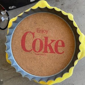 Coca Cola bottle cap cork board